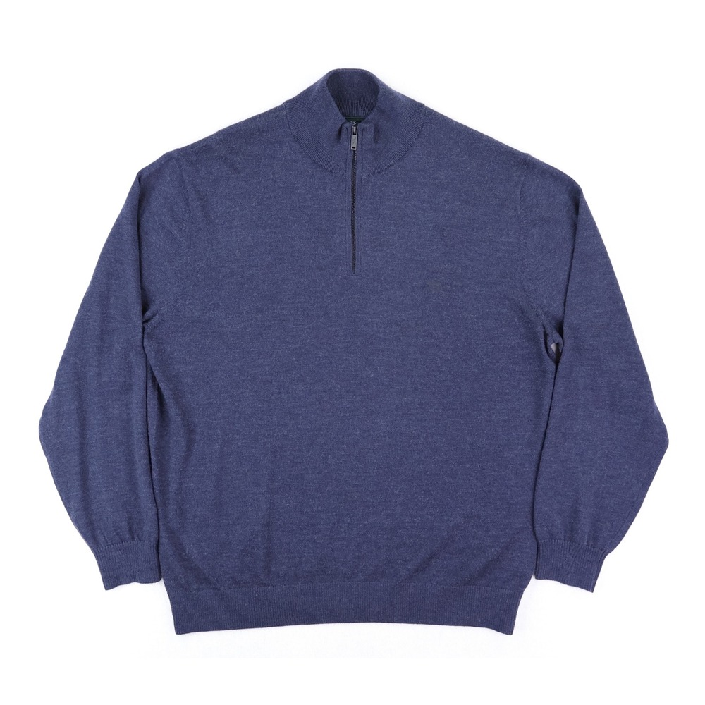 Rodd & Gunn Quarter Zip Pullover Mens 2XL Blue ZQRX New Zealand Merino Wool